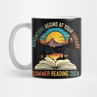 Adventure Begins At Your Library Summer Reading 2024 Vintage Mug